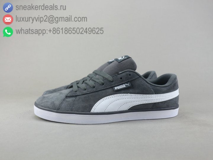 Puma Urban Plus SD Low Men Shoes Grey Leather White Size 40-44